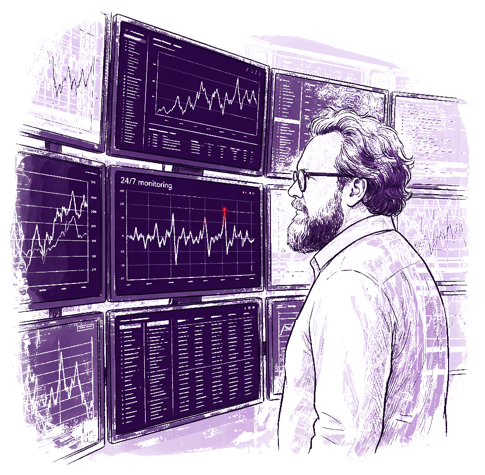 Monitoring — 24/7-Überwachung Ihrer Systeme