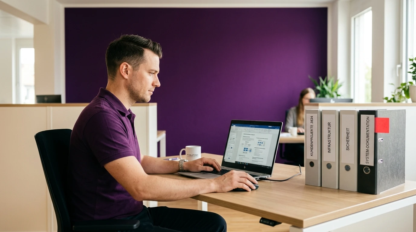IT-Dokumentation und Serverschrank