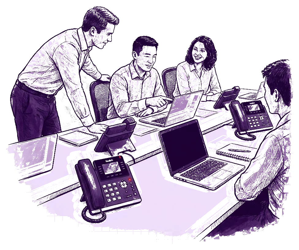 Büro-Team & Sammelanschluss