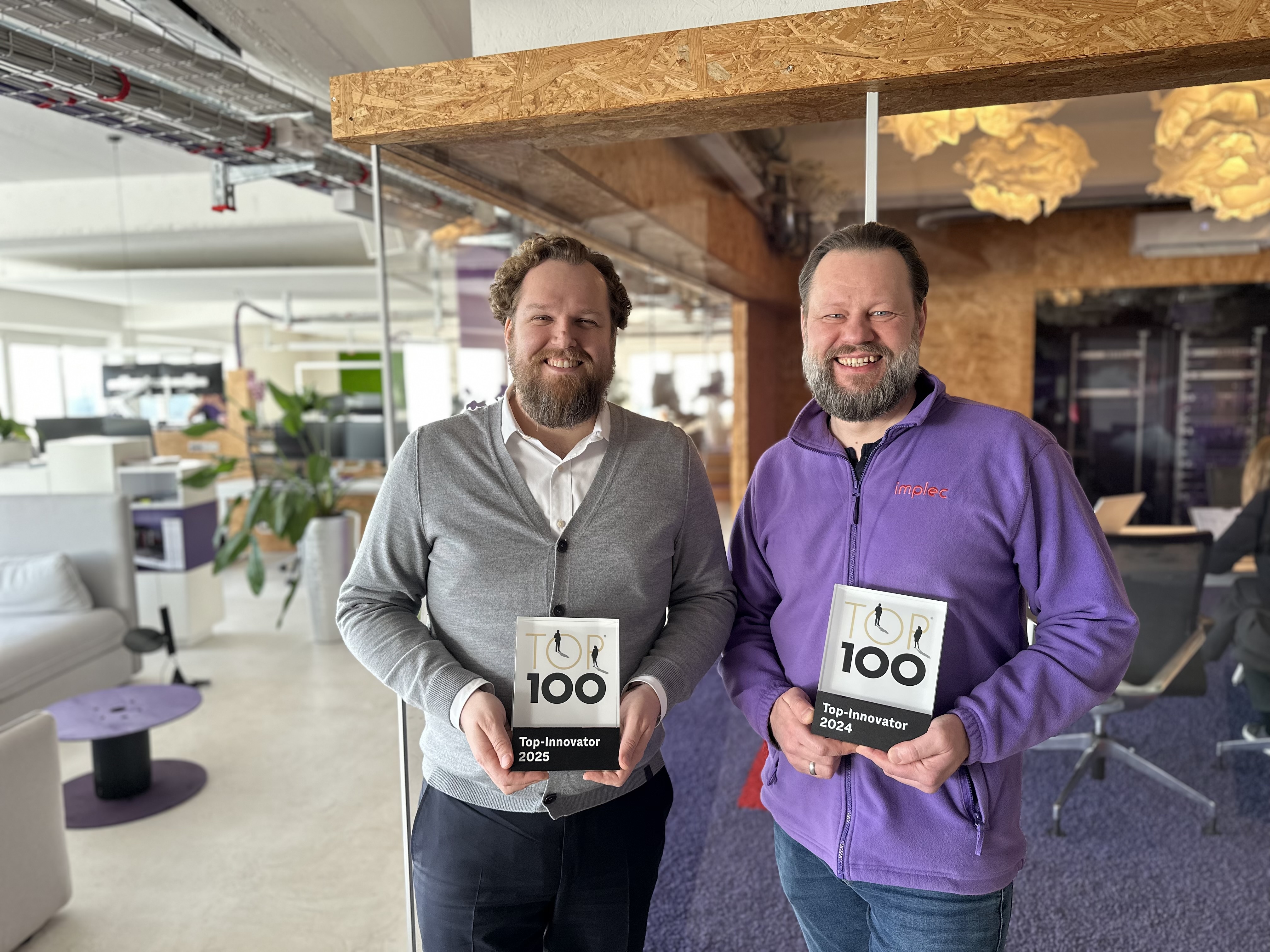 Zum zweiten Mal TOP 100: implec bleibt Top-Innovator