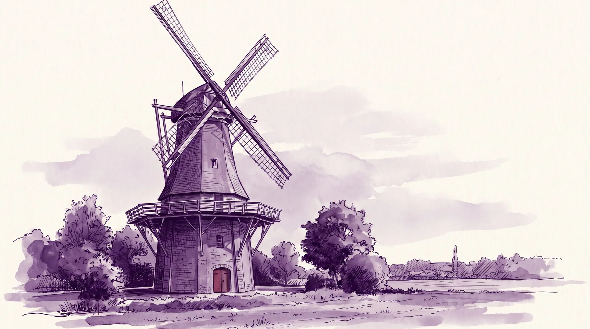 Kaarst mit historische Windmühle — implec IT-Dienstleister in der Region