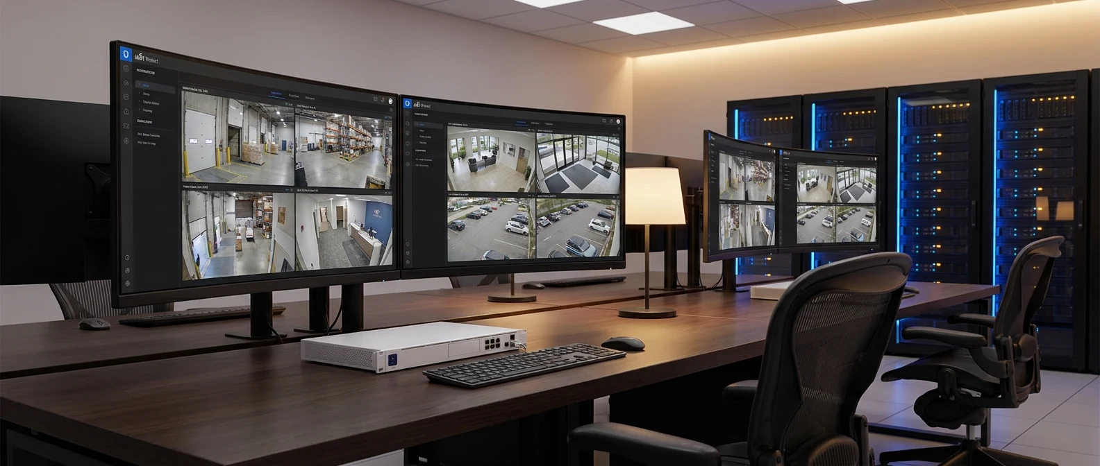 UniFi Protect Monitoring-Station — professionelle Videoüberwachung von implec