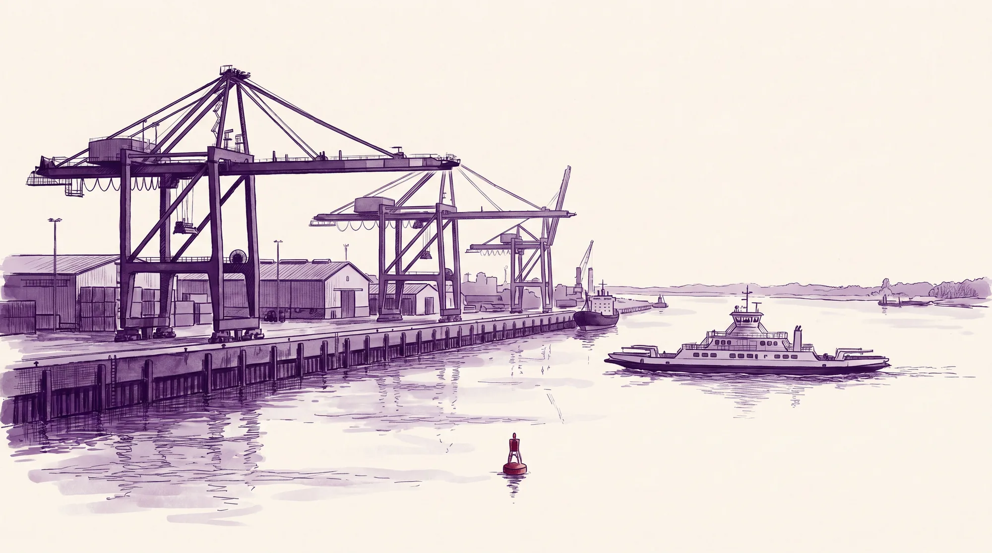 Nordenham mit Weserhafen — implec IT-Dienstleister in der Region