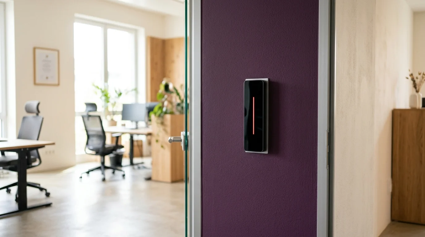 UniFi Access Reader an Bürotür — Zutritt per Karte und App