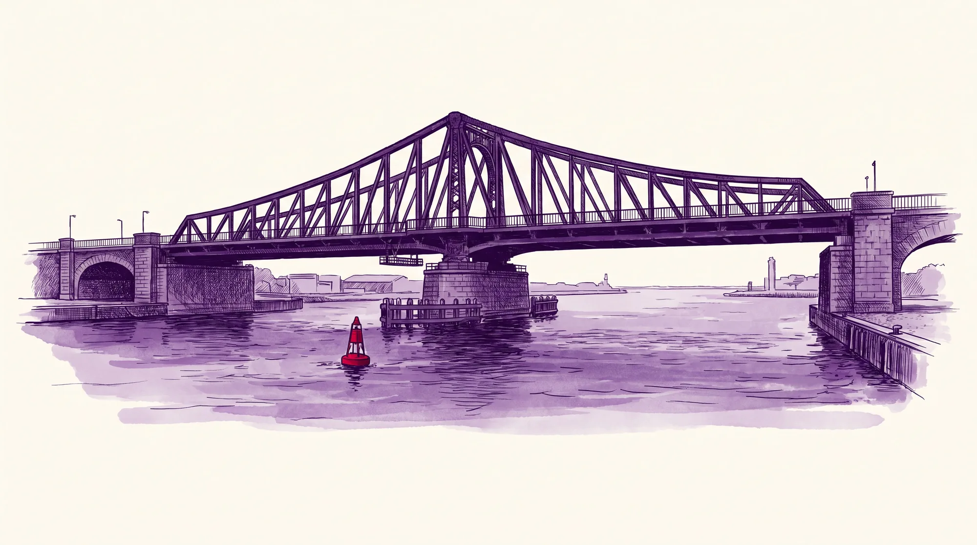 Wilhelmshaven mit Kaiser-Wilhelm-Brücke — implec IT-Dienstleister in der Region